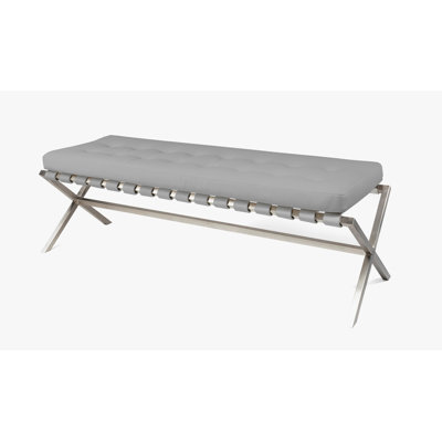 Banc en similicuir Magby