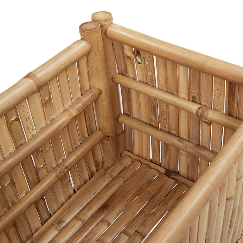 Raised Bed Bamboo Garden Planter Outdoor Modern Minimalist Box