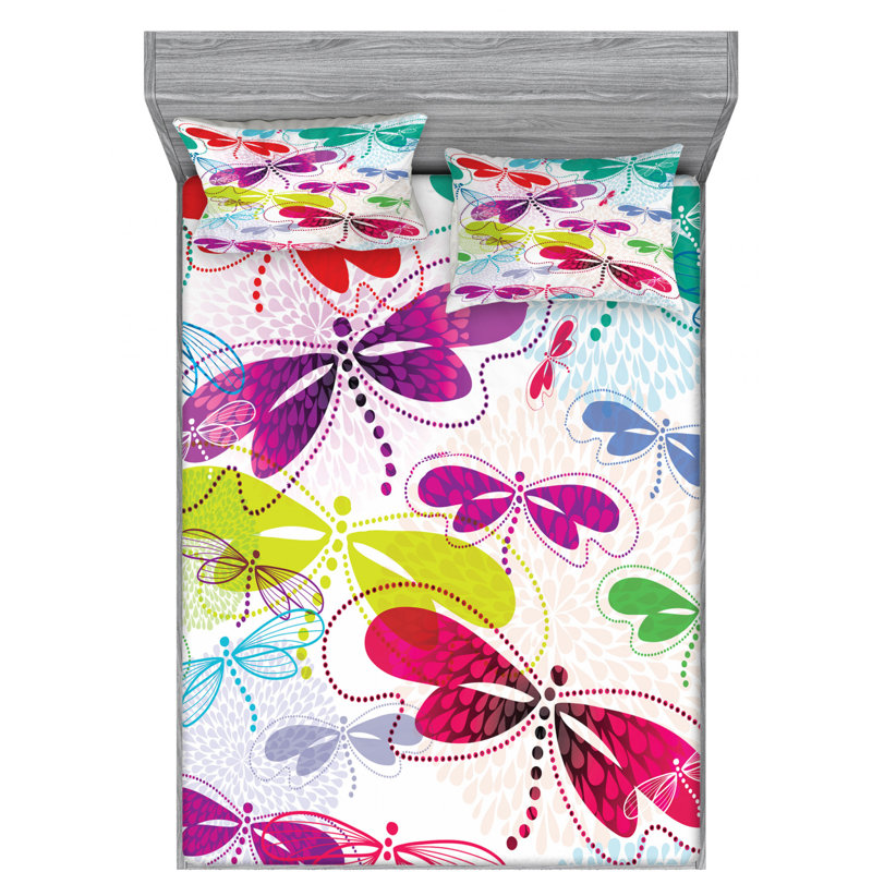 Microfiber Sheet Set, Full Sheet Set with Fitted Sheet