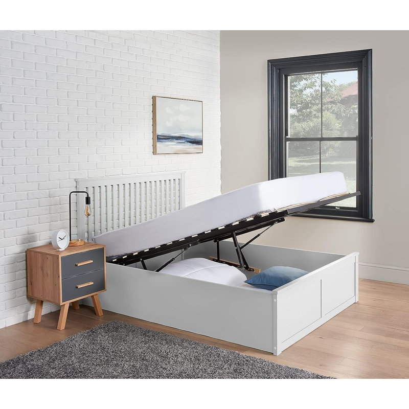 Baragrey Ottoman Storage Bed with Mattress, Kingsize (5')