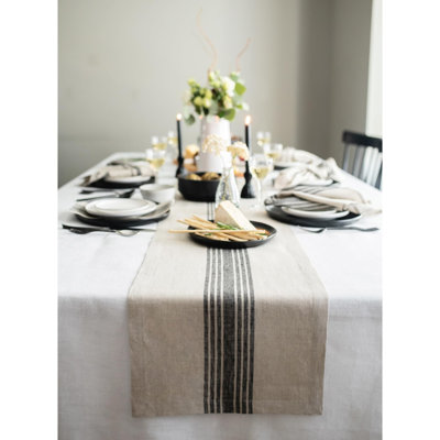 Farmhouse - 100% Pure Linen Table Runner