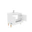 Sahra Single Bathroom Vanity with Ceramic Basin-6857905-6857909