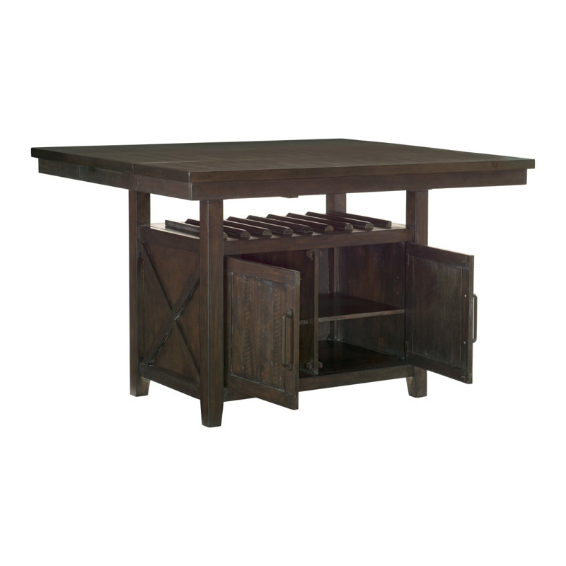 Table à hauteur de comptoir Oxton avec base de rangement