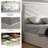 Full Size Upholstered Lift-Up Storage Platform Bed with Chevron Padded Headboard, No Box Spring Required Hydraulic Storage Bed-1906131472-1906131554