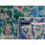 Tapis oriental noué à la main 5 pi 1 po x 7 pi bleu saphir en soie Sari E7463AB562FF455C9E4DBD714EF9A42C