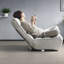Fauteuil de canapé réglable en métal, fauteuil inclinable gris moderne pour les espaces domestiques