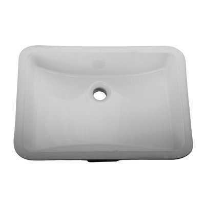 Barclay Cleo 14.25'' Vitreous China Rectangular Bathroom Sink with Overflow
