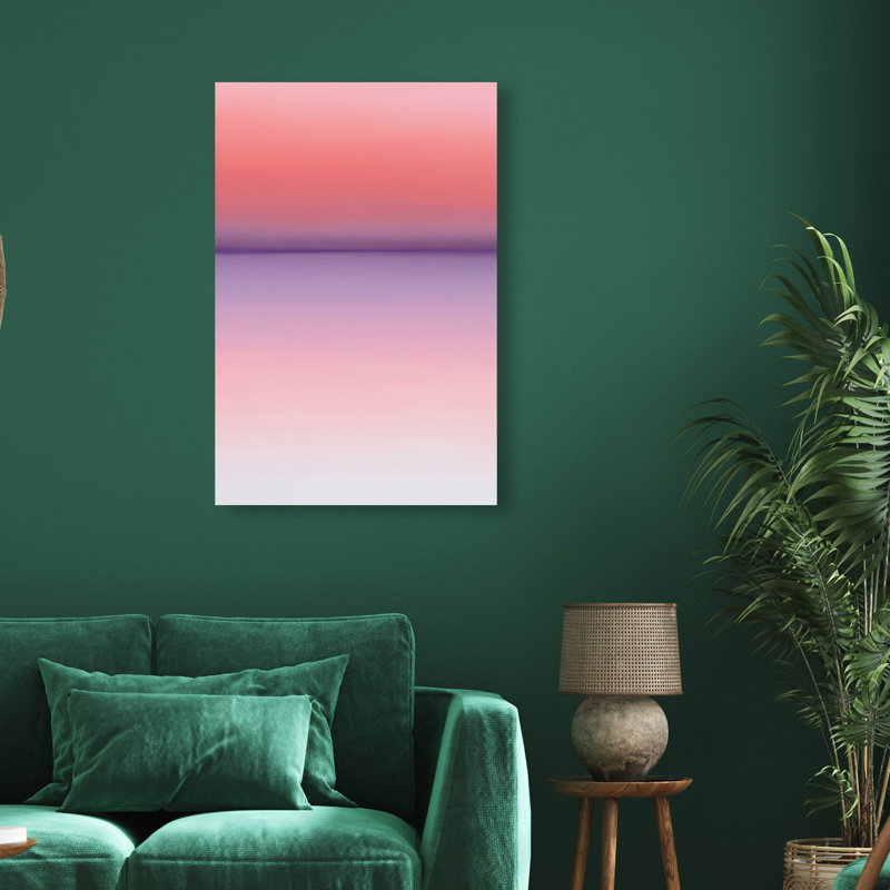 Peach Coastline II Print by Oliver Gal, 15"H x 10"W, Gallery Wrapped