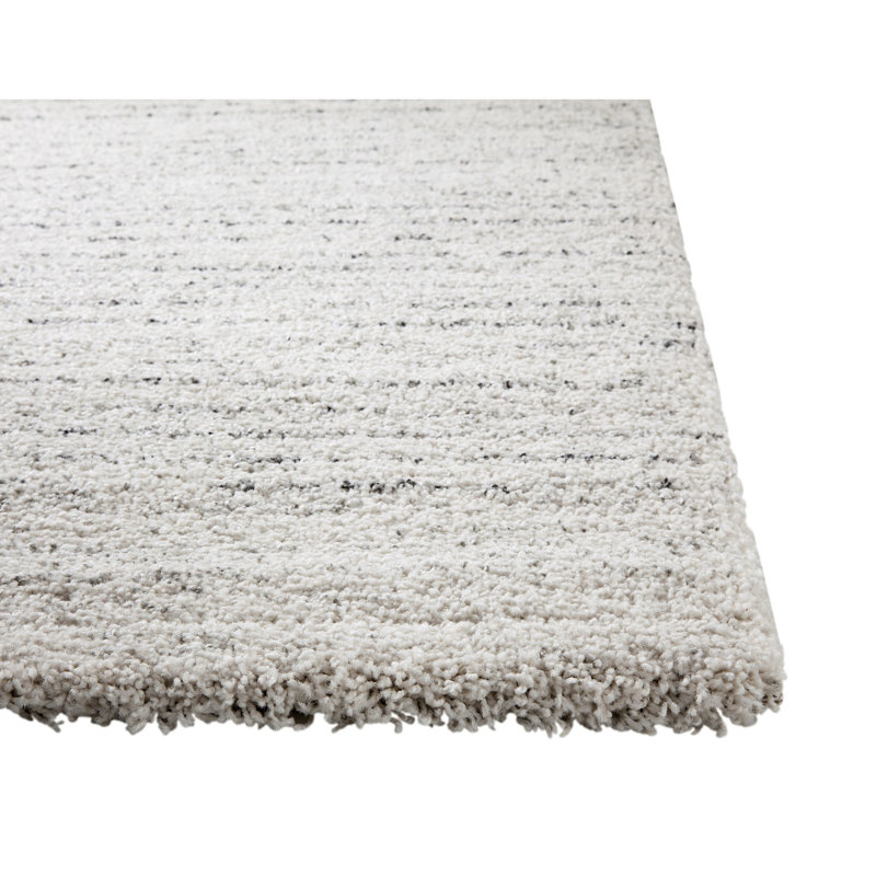 / Tapis à rayures 5 x 8 gris anthracite / gris anthracite