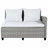 5-Piece Outdoor Patio Rattan Sofa Set, Sectional PE Wicker L-Shaped Garden Furniture With 2 Extendable Side Tables, Dining Table & Washable Covers For Backyard, Poolside & Indoor Use, White-1608695769-1608695750