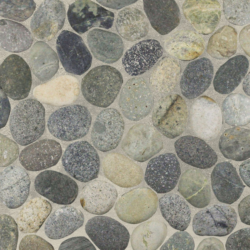 Carreau de mosaïque de pierre naturelle de 12 po x 12 po Kansas, Terreux