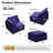 196.8" W 8 - Piece U Shape Upholstered Sectional Sofa Oversized 8-seater Modular Sofa With Ottomans-473902262