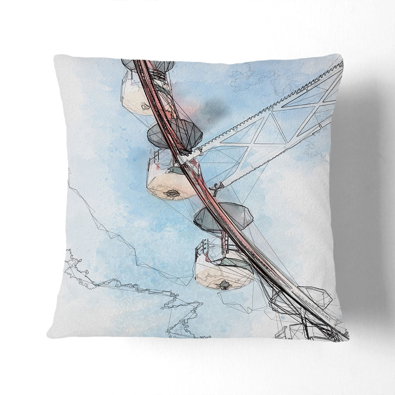 Square Throw Cushion, 40cm H x 40cm W x 15cm D