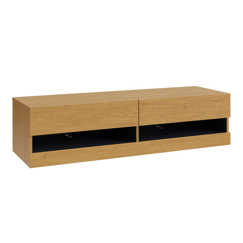 Chioke Unfinished TV Stand, Oak, 120