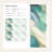 Abstract Wallpaper Modern Teal Mural Elegant Wall Decor