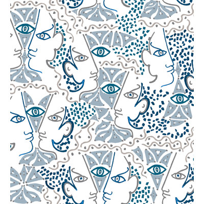 The Wall - Jean Cocteau Abstract Wallpaper Double Roll