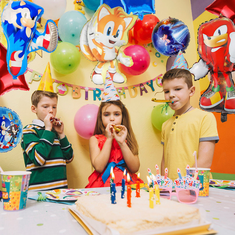 Sonic Party Supplies, 11 Pcs of Sonic Balloons