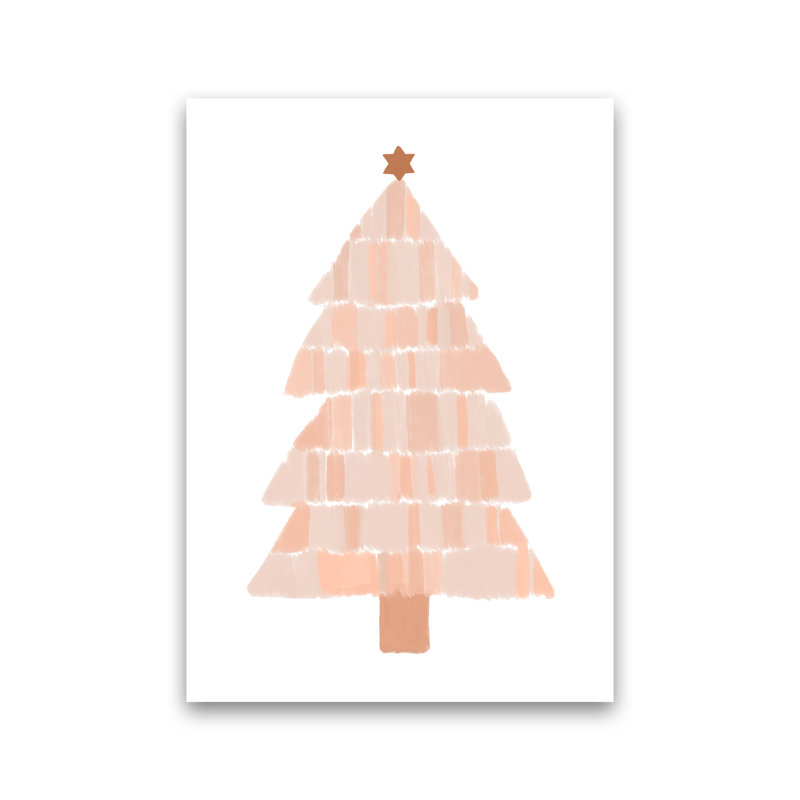 Christmas Tree Painting - Print, No Framed, 42cm H x 30cm W x 1cm D