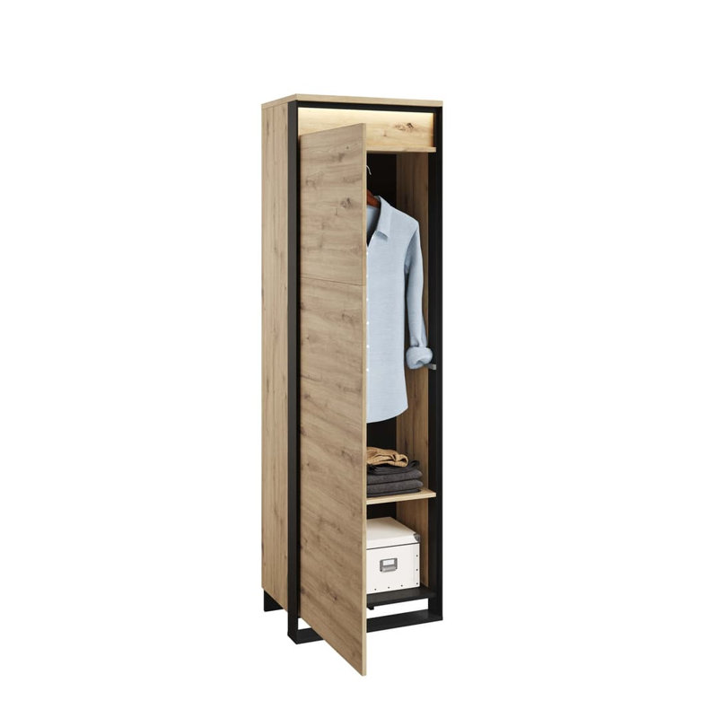 Lapan 1 Door Manufactured Wood Wardrobe