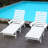 HDPE Chaise Lounge Chair Outdoor, Pool Lounge Chairs With 4-Position Adjustable Backrest, Supports Up To 360 LBS For Patio Poolside Deck Beach Backyard-1573167343