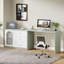  Bureau d'ordinateur en L avec bureau à tiroirs Rebacca-807495238