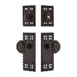 Nostalgic Warehouse Craftsman Entry Set with Meadows Knob