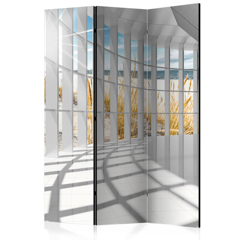 135cm W x 172cm H 3 - Panel Wood Folding Room Divider