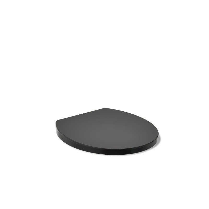 Siège de toilette Impro, Noir, Rond