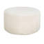 Rond avec revêtement en velours côtelé beige - 30,85 x 16,71, siège confortable en mousse dense et système de ressorts, pièce de décor polyvalente revêtue de 30,50 de large, profonde, 16,25 de haut, élégance minimaliste, parfaite
