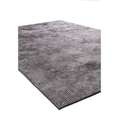 Rishipal Rectangle Geometric Cotton and Viscose Indoor / Outdoor Area Rug