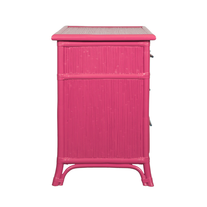 4 - Drawer Nightstand, Hot Pink
