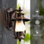 Lanterne murale d'extérieur bronze rustique H 14,57 po