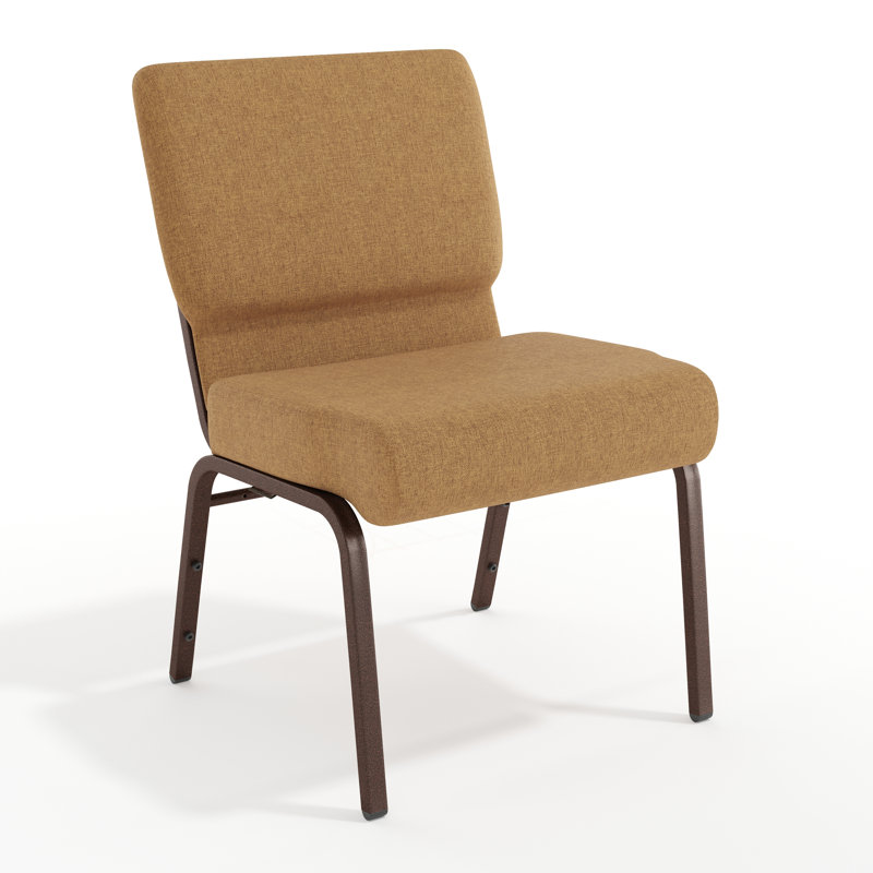 Chaise de jardin empilable 21 po Maevis, Cuivre, Brun