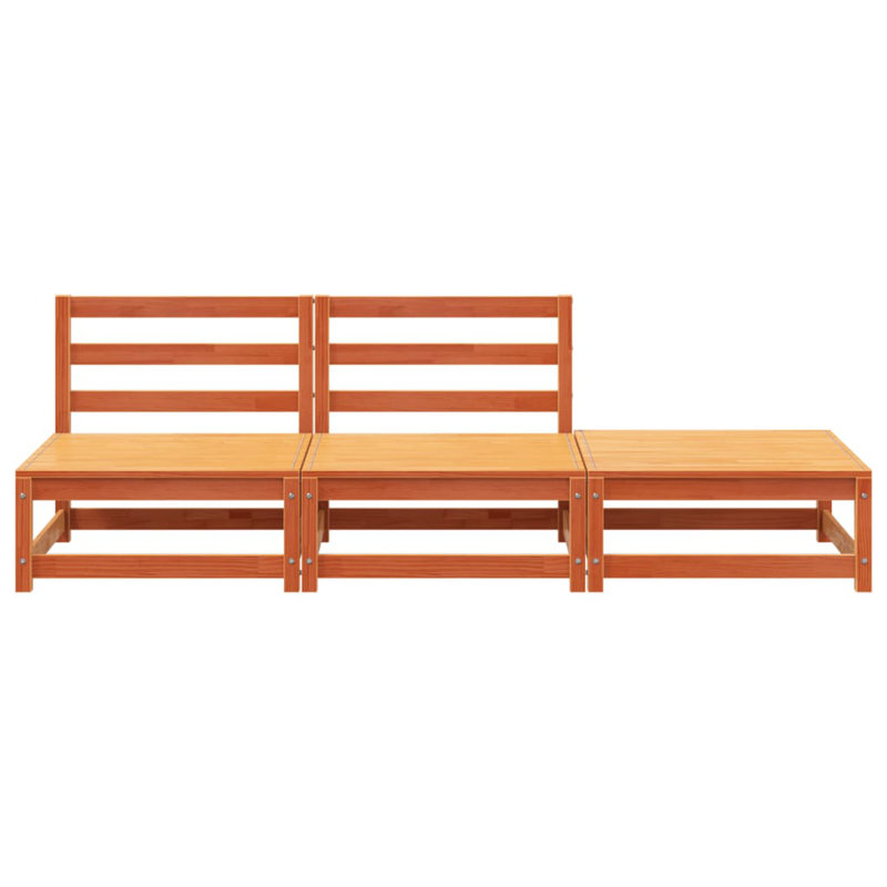 Nemcova 210cm Wide Rectangle Patio Sofa, Brown