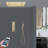 Sorrento Brushed Gold Smart Shower System Thermostatic Phone Controlled with Luxury Touch Design