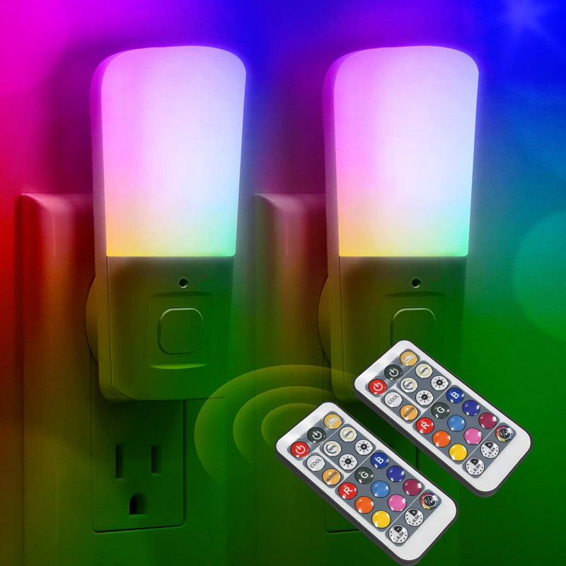 White Plug-In Night Light With Motion Sensor, 5000K Daylight, Non-Dimmable