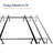 Clara Clark 7.25" Steel Bed Frame