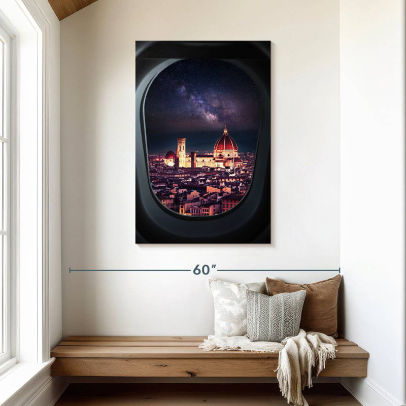 Aime Florence From Plane Window, 45" H x 30" W