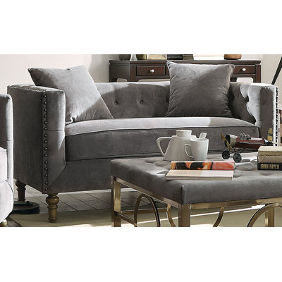 Ratchford 62 " Velvet Loveseat