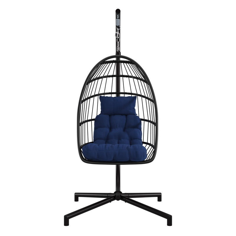 Balancelle avec support Treyton, Bleu