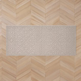 Feya Machine Woven Synthetic Aera Rug in Gray