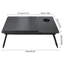 Table de lit pliable pour ordinateur portable avec porte-gobelet