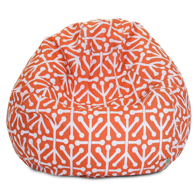 Fauteuil à billes et méridienne standard, H 23 po x l 35 po x P 35 po, Orange