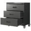 Armoire de rangement mobile à 3 tiroirs sur roulettes, organisateur de garage roulant avec tiroirs profonds Mak l'air-1410789937