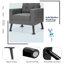 Fauteuil capitonné de 74,93 cm de large Grund-1512913951