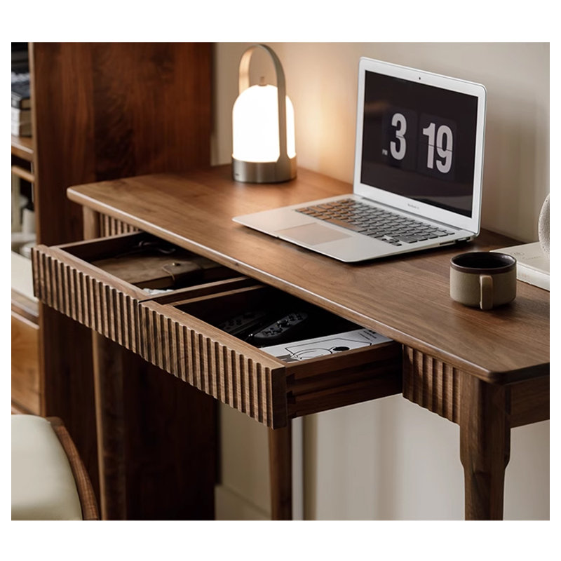 Petit bureau d'appoint en bois massif, H 29,92 po x l 47,24 po x P 15,75 po