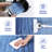 Runner Rugs 2x6 Modern Ombre Hallway Rugs with Non-Slip Backing, Non-Shedding Gradient Color Area Rugs, Machine Washable Contemporary Accent Carpet for Kitchen, Laundry, Hallway, Blue-61782410-61782405