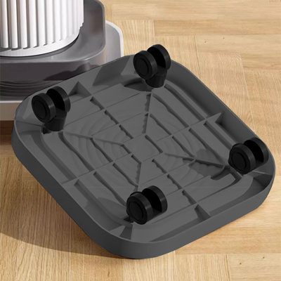 Plastic Flower Pot Tray With Wheels Movable Base With Swivel Casters Four-Wheeled Drainage Tray