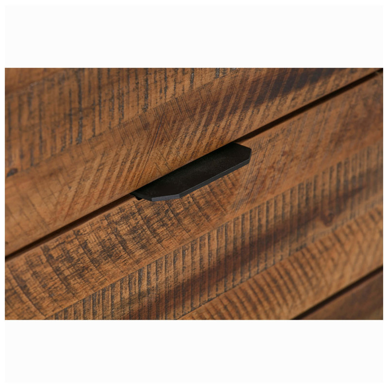 Table basse en bois d'acacia et en métal avec tablette Ulera l 50 po x P 26 po x H 18 po