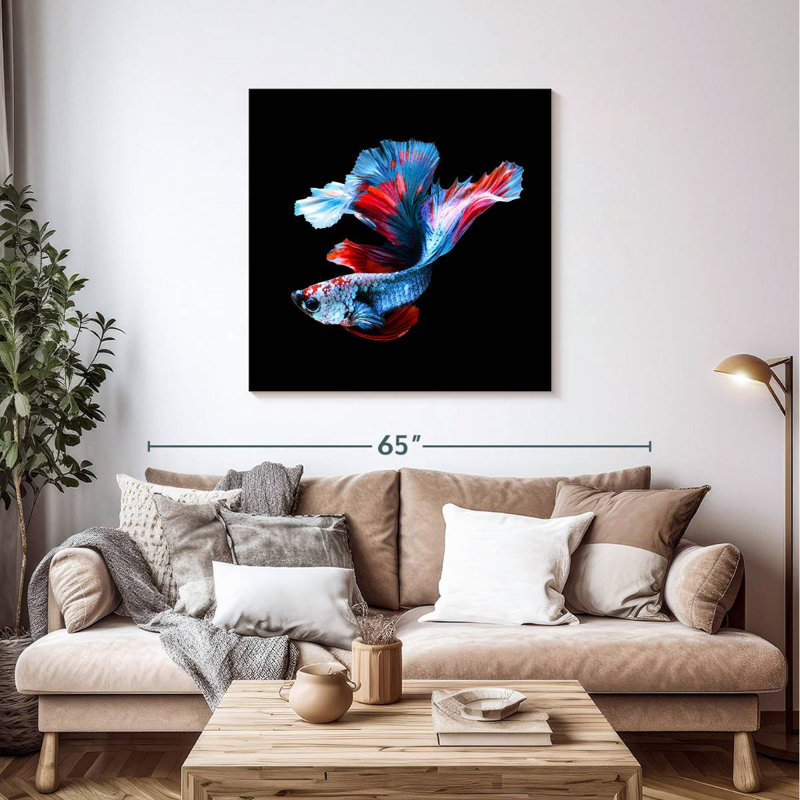 Brampt Elegant Betta Fish, 39" H x 39" W